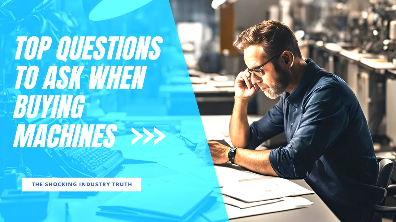 Top questions to ask when buying machines (with a lean mindset).