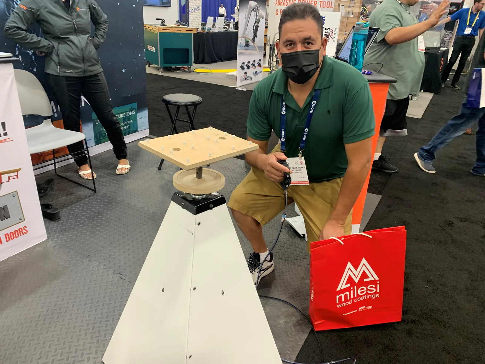 Spin Bot at trade show